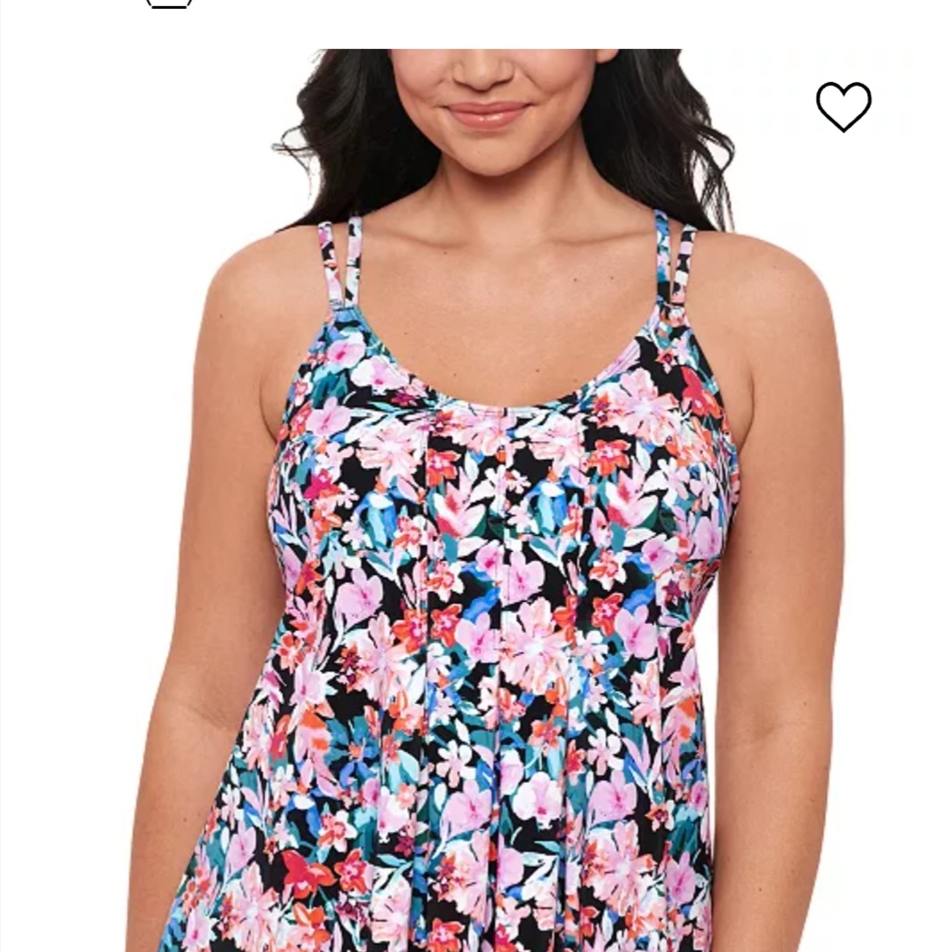Swim Solutions Floral Swim Coverup
